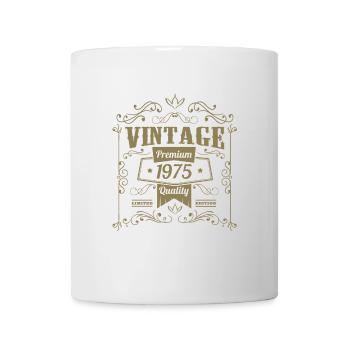Design vintage anniversaire 1975 - Mug blanc - blanc - Devant