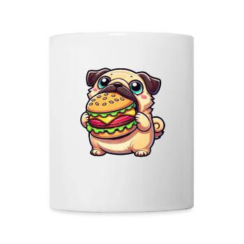 Carlin Burger Amateur de restauration rapide Chien - Mug blanc - blanc - Devant