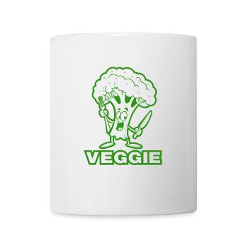Broccoli Veggie - Vegetables, vegan - Mug - white - Front