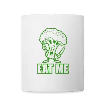Brokkoli - Eat me - Gemüse, vegan - Tasse - Weiß - Vorne