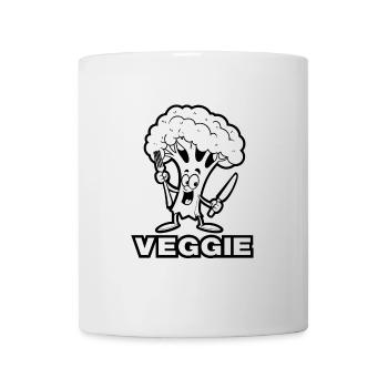 Brokkoli Veggie - Gemüse, vegan - Tasse - Weiß - Vorne