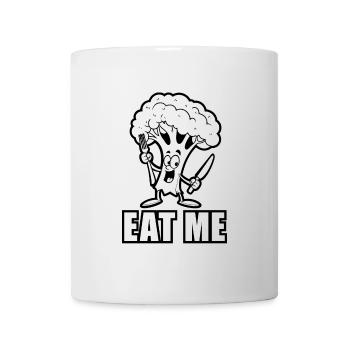 Brokkoli - Eat me - Gemüse, vegan - Tasse - Weiß - Vorne