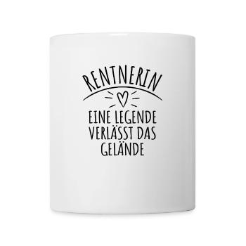Rentnerin eine Legende verlässt das Gelände - Tasse - Weiß - Vorne