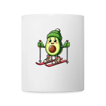 Avocado Wintersport Urlaub - Tasse - Weiß - Vorne