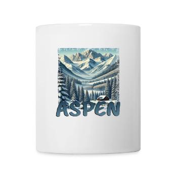 Aspen Colorado Skifahren Snowboarden - Tasse - Weiß - Vorne