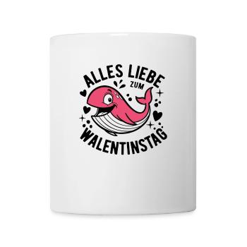 Alles Liebe zum Walentinstag - Valentie Wortspiel - Tasse - Weiß - Vorne