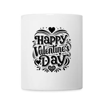 Happy Valentine's Day - Liebe - Geschenk - Tasse - Weiß - Vorne