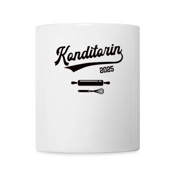 Konditorin 2025 Beruf Konditor Konditorei Bäckerin - Tasse - Weiß - Vorne