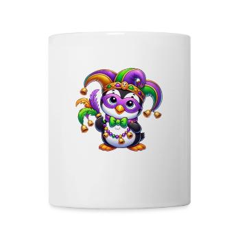 Süßer Pinguin Maske Verkleidung Mardi Gras - Tasse - Weiß - Vorne