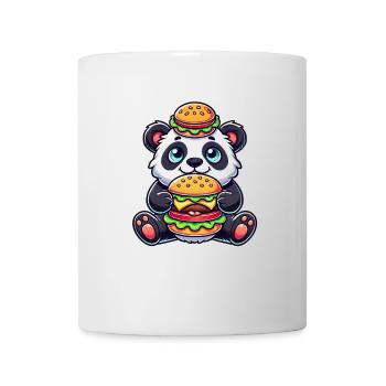 Süßer Panda-Burger Skurriles Fast Food - Tasse - Weiß - Vorne
