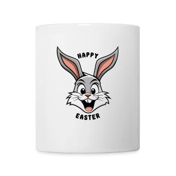 Happy Easter - Osterhase - Osterei - Geschenk - Tasse - Weiß - Vorne
