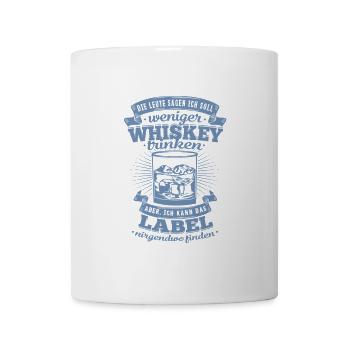 Drôle de whisky disant qu’il n’y a pas d’étiquette Trouver - Mug blanc - blanc - Devant