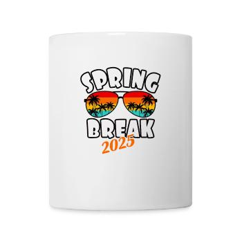 Spring Break 2025 Retro Sunset & Beach - Mug - white - Front