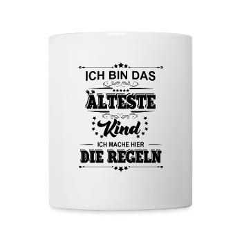 L’aîné, je fais les règles ici - Mug blanc - blanc - Devant
