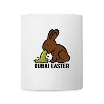 Lapin de Pâques vomissant - Dubaï Pâques - Pâques - Mug blanc - blanc - Devant