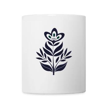 Blumen - Frühling - Sommer - Spruch - Tasse - Weiß - Vorne