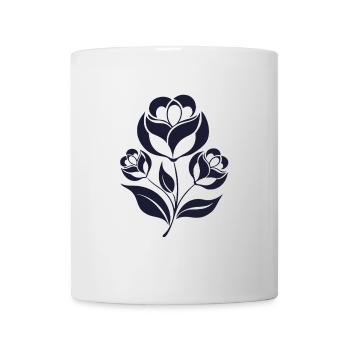 Blumen - Frühling - Sommer - Spruch - Tasse - Weiß - Vorne