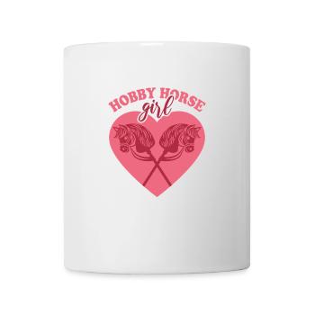 Hobby Horse Girl - Équitation - Cadeau - Mug blanc - blanc - Devant