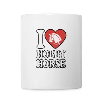 J’aime hobby cheval - Coeur - Hobby - Mug blanc - blanc - Devant