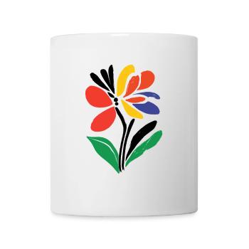 Blumen - Frühling - Sommer - Blüten - Tasse - Weiß - Vorne