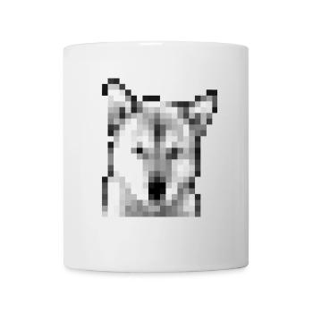 Jindo Mosaik - Tasse - Weiß - Vorne