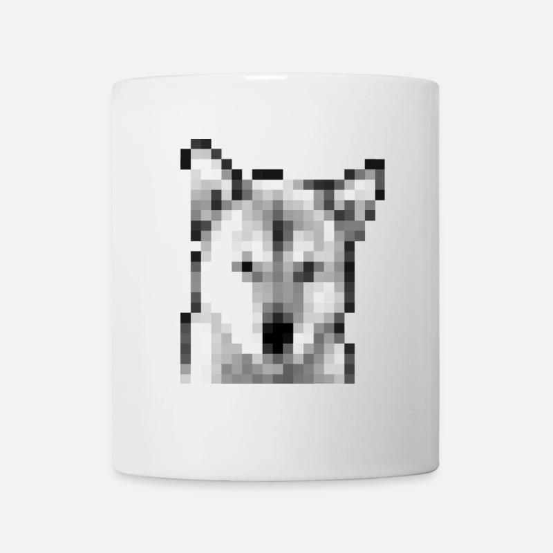 Mosaïque de Jindo - Mug blanc - blanc