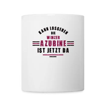 Azubine Winzer Lehre Ausbildung Winzerin - Tasse - Weiß - Vorne