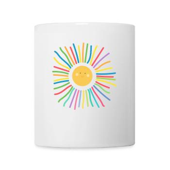 Die Sonne lacht - Geschenkidee - Babygeschenk - Tasse - Weiß - Vorne