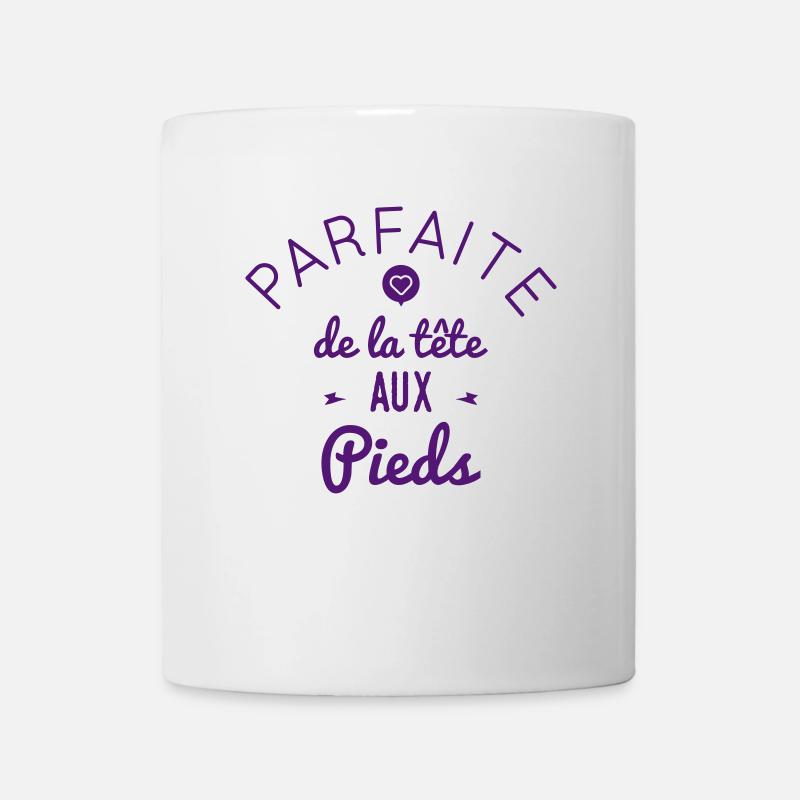 Parfaite de la tete aux pieds - Mug blanc - blanc