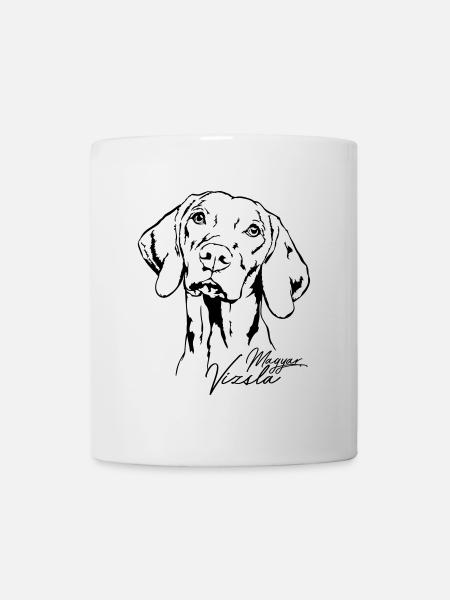 MAGYAR VIZSLA Portrait Wilsigns Jagdhund Jagdhunde - Tasse - Weiß