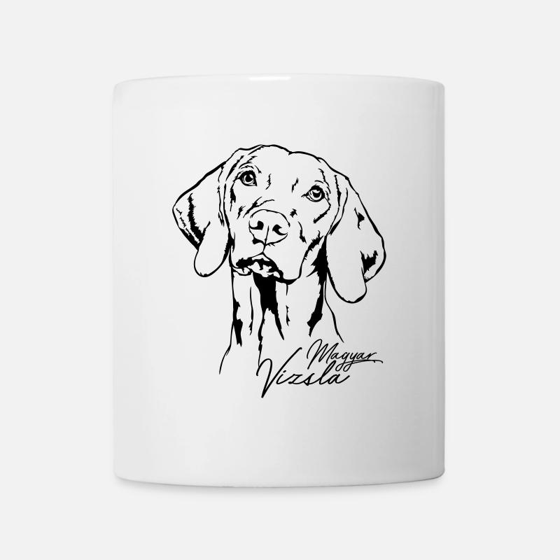 MAGYAR VIZSLA Portrait Wilsigns Jagdhund Jagdhunde - Tasse - Weiß