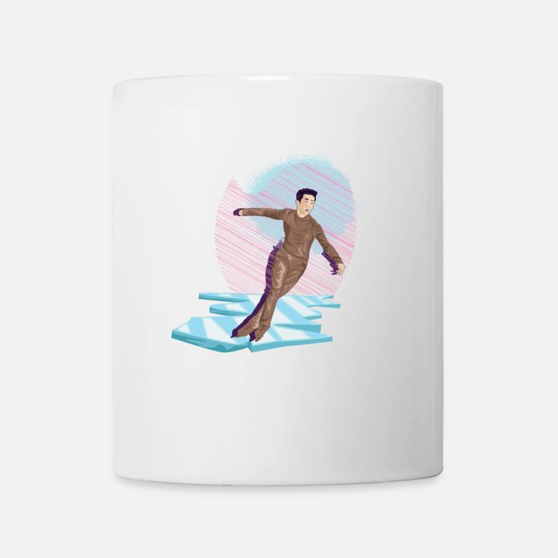 Schlittschuhlaufen Eiskunstlauf Eiskunstläufer Eis - Tasse - Weiß