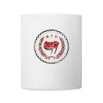 ANTIFA FCK FASCISM - Tasse - Weiß - Vorne