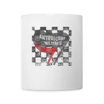 antifa antifascismo militante italien italy - Tasse - Weiß - Vorne