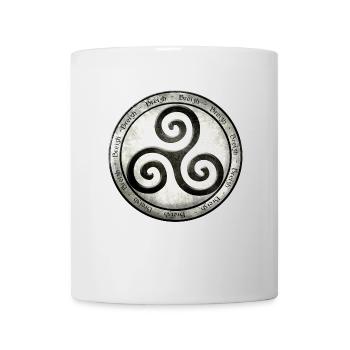 Breizh triskel rond 2 - Mug blanc - blanc - Devant