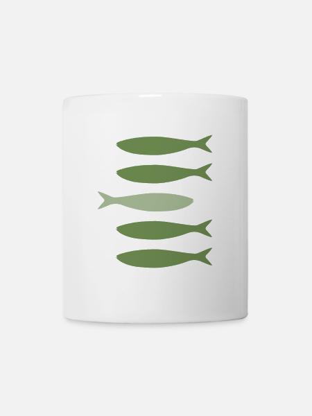 Sardines vous voir - Mug blanc - blanc