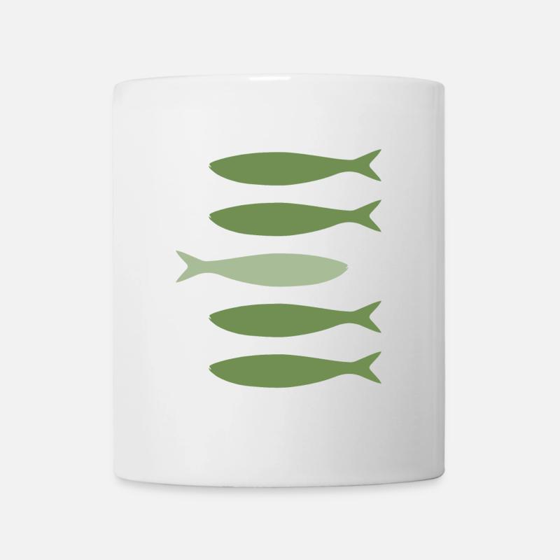 Sardines vous voir - Mug blanc - blanc