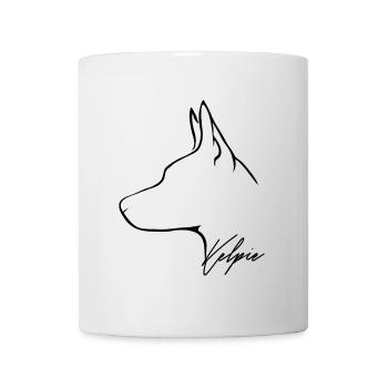 KELPIE Profile Dog Dogs Herding Dog Wilsigns - Mug - white - Front