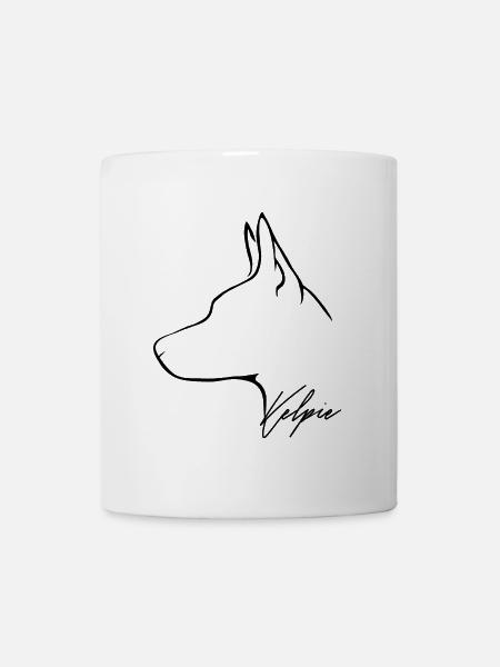 KELPIE Profile Dog Dogs Herding Dog Wilsigns - Mug - white