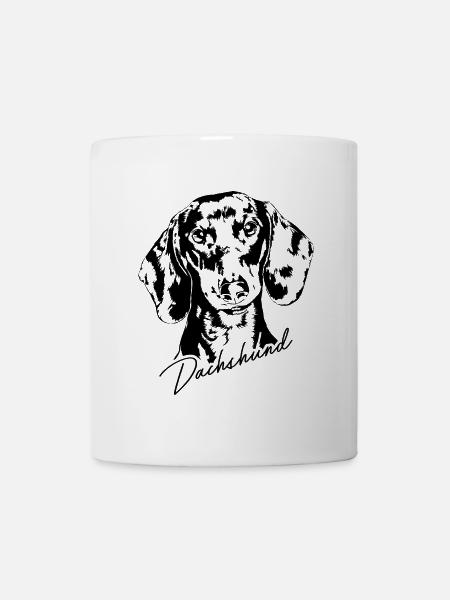 DACHSHUND Portrait Hunde Hund Wilsigns - Tasse - Weiß