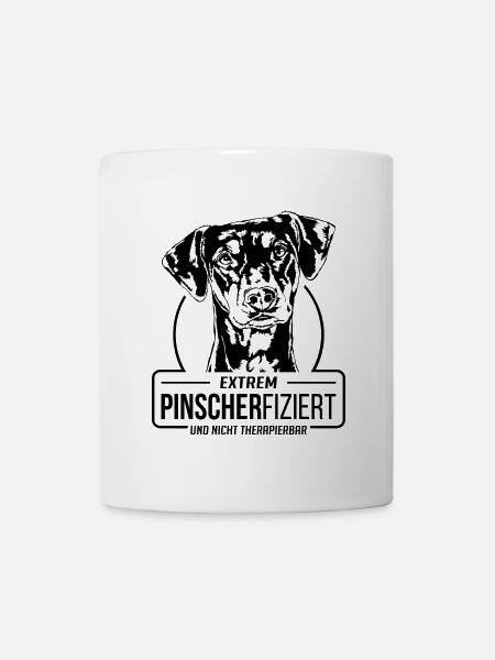 PINSCHERFIZIERT Deutscher Pinscher Hunde Wilsigns - Tasse - Weiß