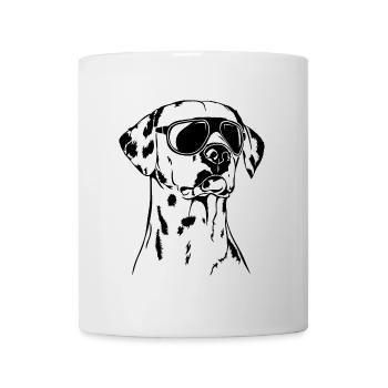 DALMATIAN cool sunglasses dogs Wilsigns - Mug - white - Front