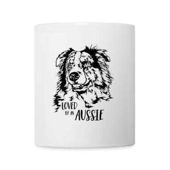 AUSTRALIAN SHEPHERD loved by an Aussie Wilsigns - Mug - white - Front