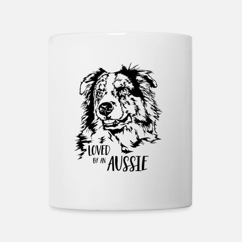 BERGER AUSTRALIEN aimé par un Australien Wilsigns - Mug blanc - blanc