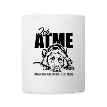 Magyar VIZSLA ich atme lustiger Hundespruch Hunde - Tasse - Weiß - Vorne