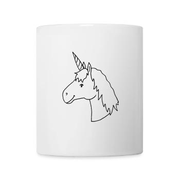 Einzigartig und außergewöhnlich - das Einhorn - Tasse - Weiß - Vorne