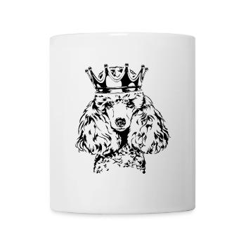 Miniature Poodle Zwergpudel Krone Hunde Wilsigns - Tasse - Weiß - Vorne