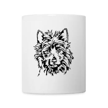 AUSTRALIAN TERRIER Hunde Portrait Hund Wilsigns - Tasse - Weiß - Vorne