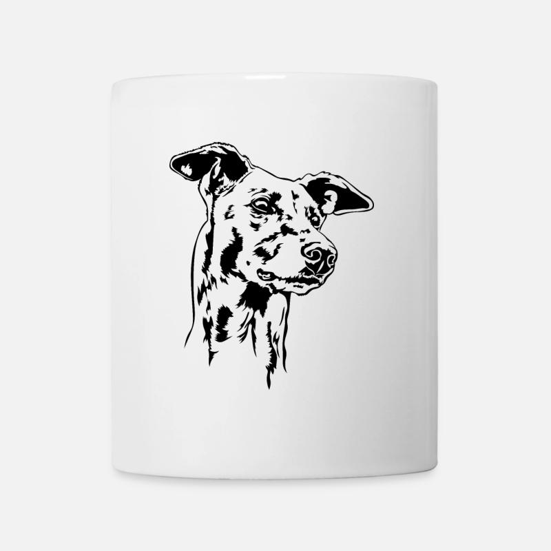 GREYHOUND Portrait Greyhound Greyhounds Wilsigns - Mug - white