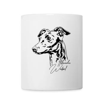 ITALIAN WIND CHIME Portrait of Wilsign's greyhound - Mug - white - Front